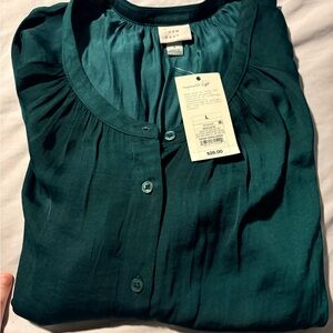 a new day Teal Blouse